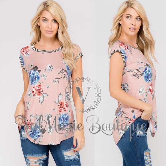 ValMarie Tops - Soft Trendy floral top